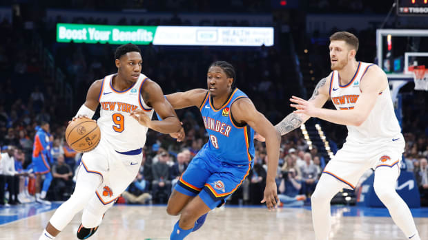Jalen Williams, RJ Barrett, New York Knicks